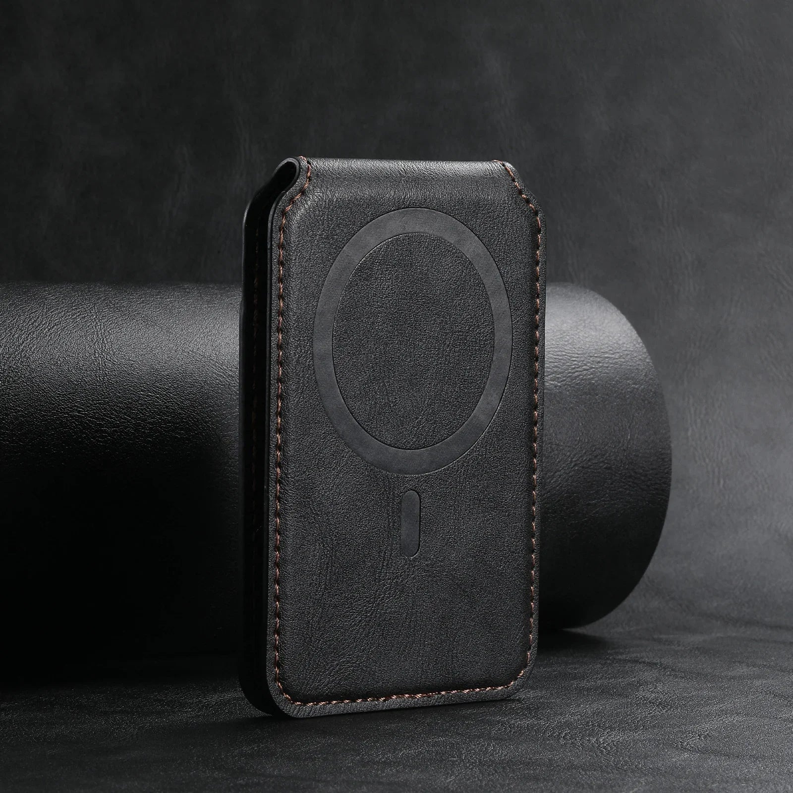 Leather Card holder with MagSafe - Keto