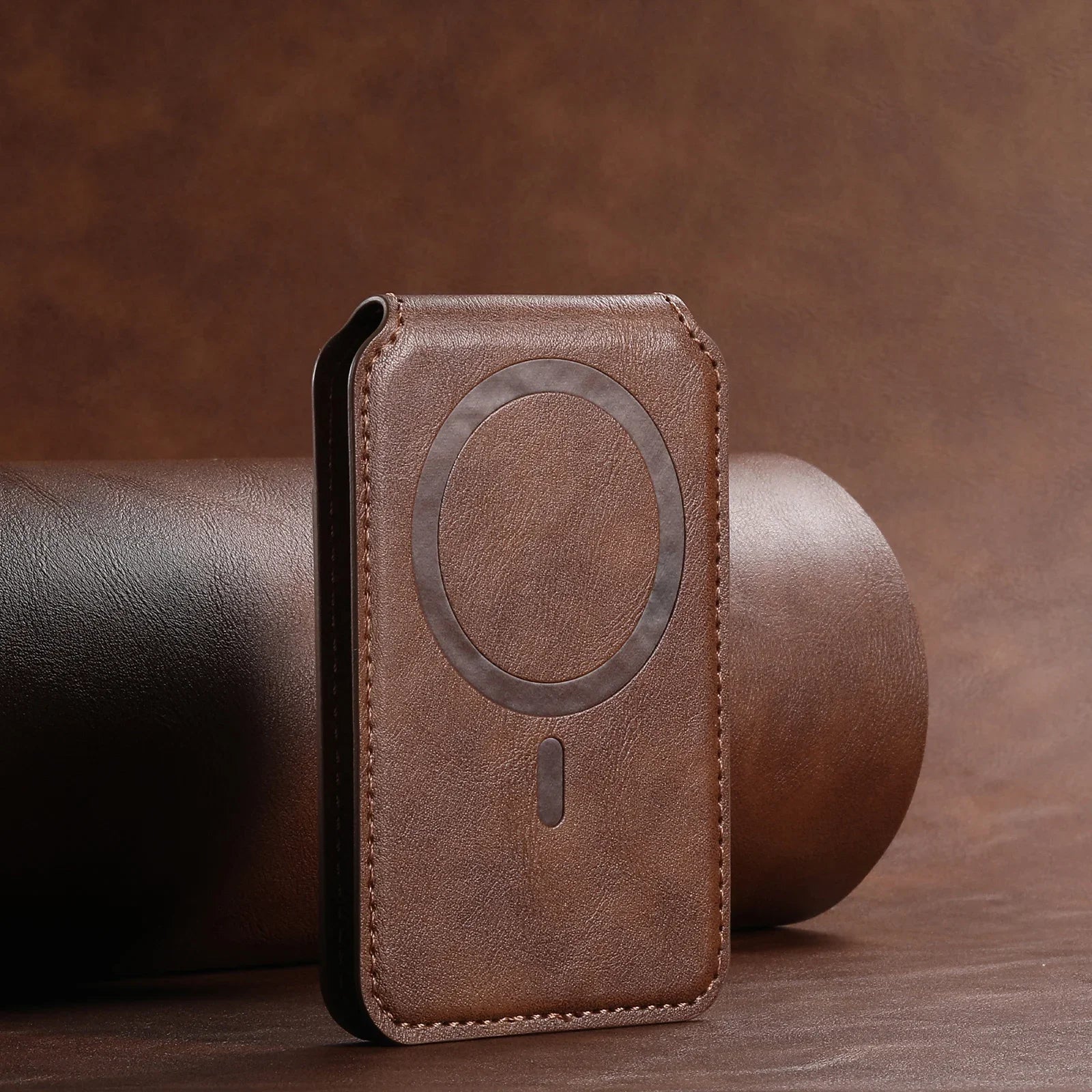 Leather Card holder with MagSafe - Keto