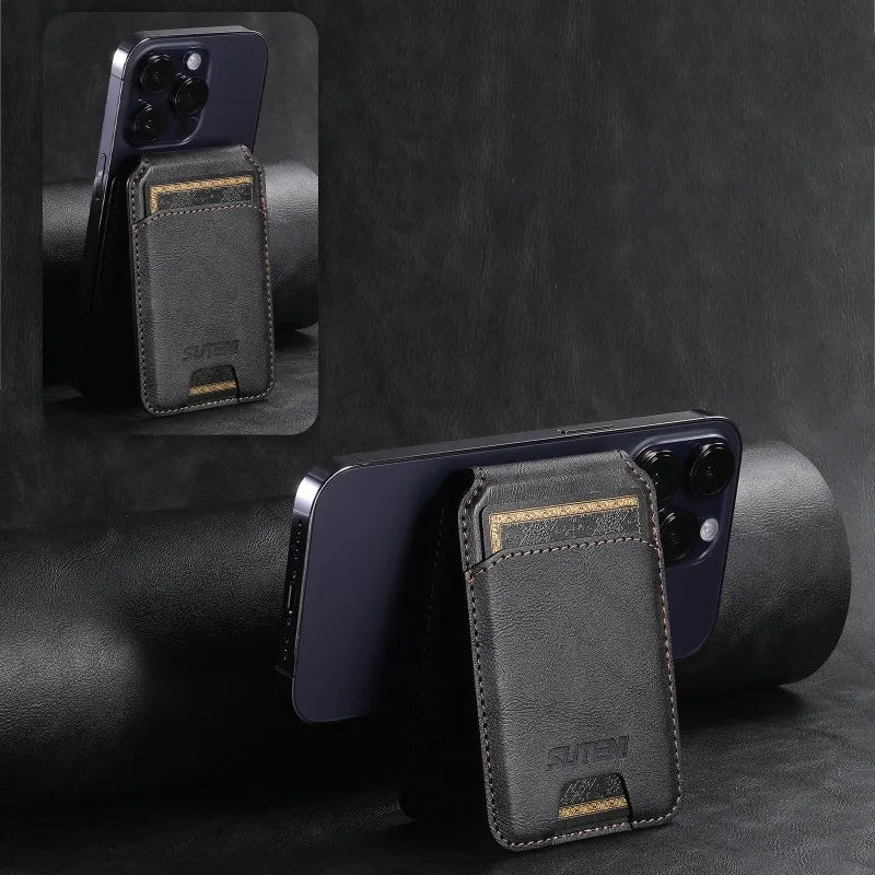 Leather Card holder with MagSafe - Keto