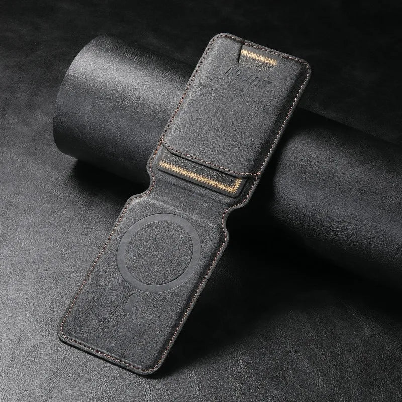 Leather Card holder with MagSafe - Keto